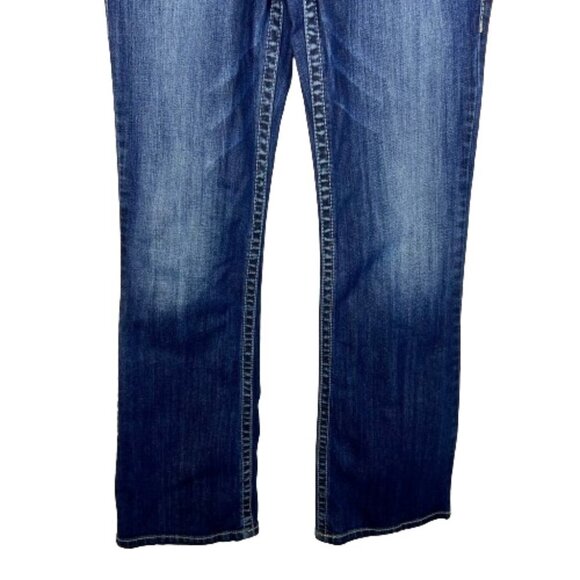 Silver Jeans Womens Suki Low Rise Bootcut Jeans Size 26 Dark Wash Y2K Western - Picture 4 of 16